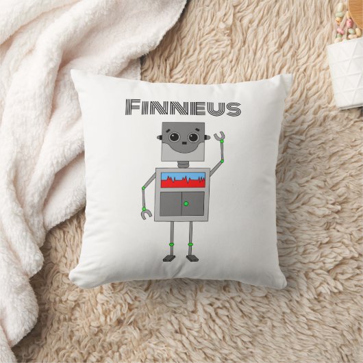Coussin Robot Thème Personnalisé   (Couverture)