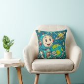 Coussin Robot vintage dans la science spatiale Découverte  (Chaise)