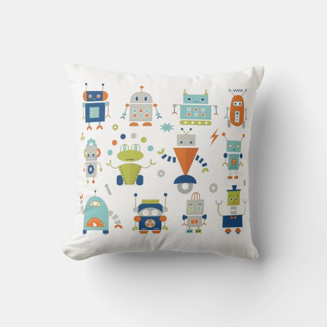 Coussin Robots (Recto)