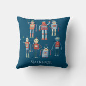 Coussin Robots mignons Personnalisés (Verso)