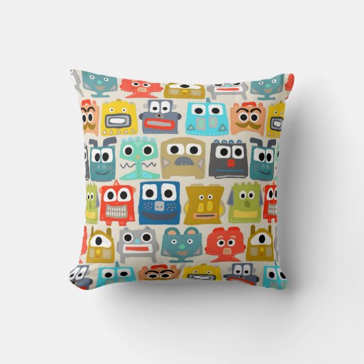 Coussin robots pour bébés d'été (Recto)