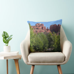 Coussin Rocher de la cathédrale et ruisseau à Sedona Arizo