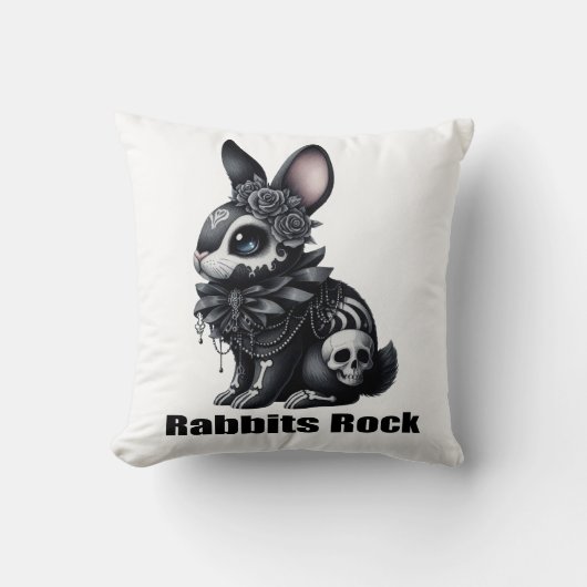 Coussin Rock lapin (Recto)