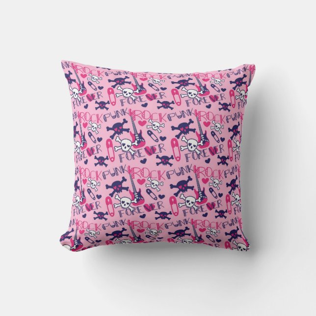 Coussin rock punk mignonne (Recto)