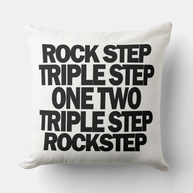 Coussin Rock Step Triple Step, Danseur Lindy Hop (Recto)