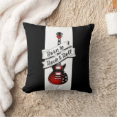 Coussin Rocker Guitar Né à Rock and Roll Music (Couverture)