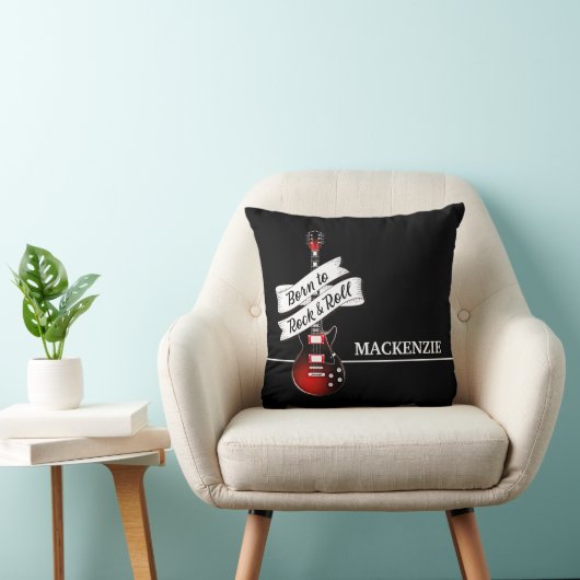 Coussin Rocker Guitar Né à Rock et Roll Music Jeter Pi (Chaise)