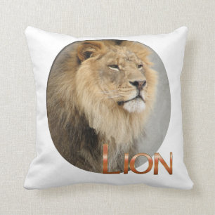 Coussin Roi d'amants de lion de la jungle