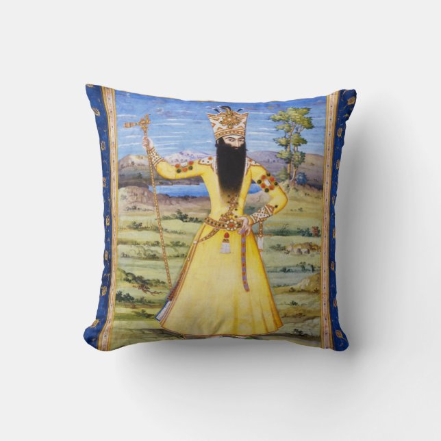 Coussin Roi de Fath Ali Fatali Shah Qajar (Recto)