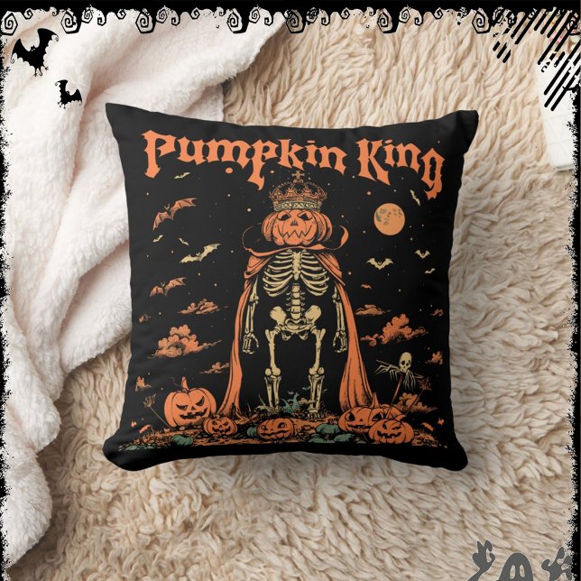 Coussin Roi de la citrouille | ExDesigner | Halloween (Créateur téléchargé)