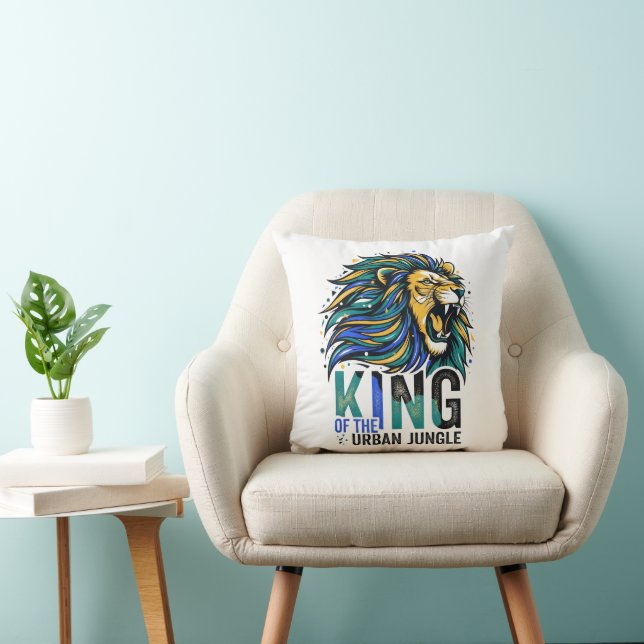 Coussin Roi de la jungle urbaine (Chaise)