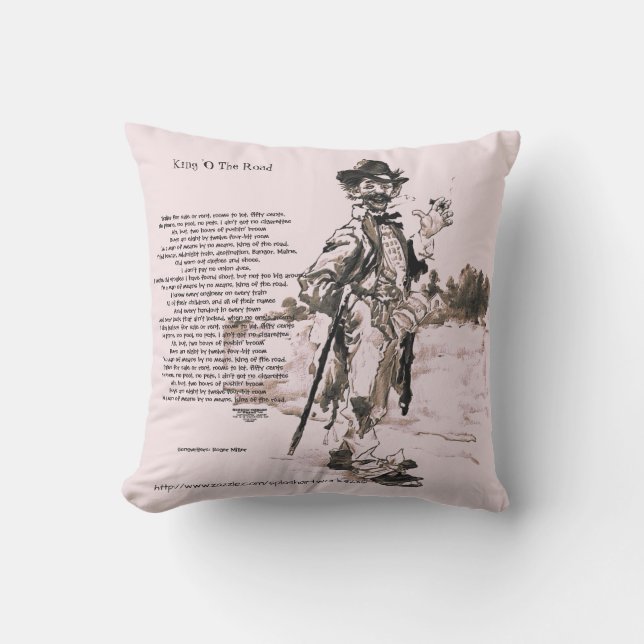Coussin "Roi de la route" (Recto)