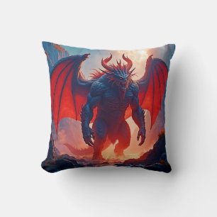 Coussin Roi Démon : Art de l'Ombre du Dragon Éternel