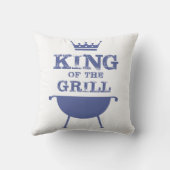 Coussin Roi Du Grill, Bleu (Verso)