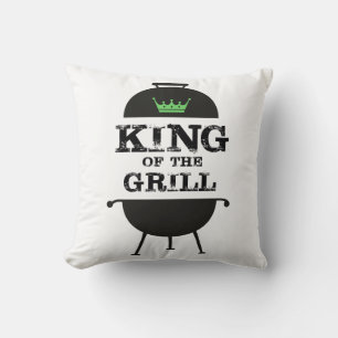 Coussin Roi Du Grill, Couronne Verte Noire