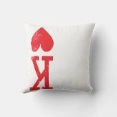 Coussin Roi et reine des couples de cartes de jeu de (Verso)