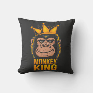 Coussin RoiSinge Typographie Moderne Cool Nom et Photo