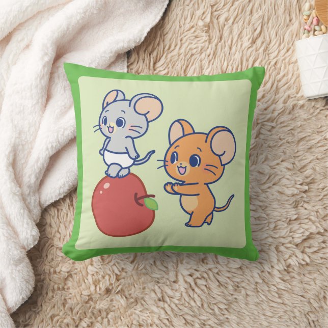 Coussin Rollage Anime Tuffy et Jerry Apple (Couverture)