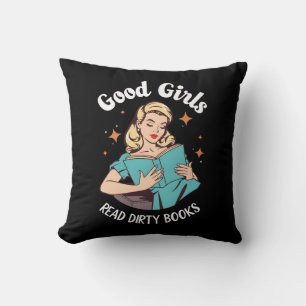 Coussin Romance Foncé Romantasy Bonnes Filles Lire Livres