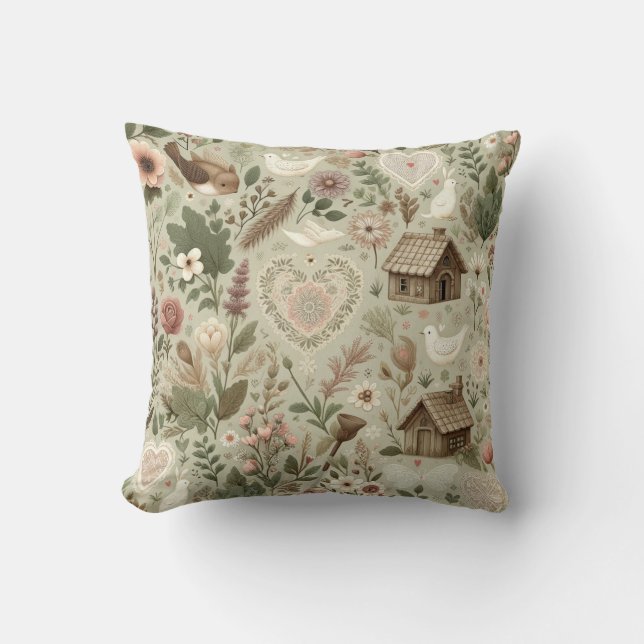 Coussin Romance intemporelle : un classique de la Saint-Va (Recto)