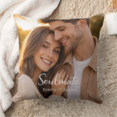 Coussin Romantic Couple Photo Personalized Cushion Gift (Couverture)