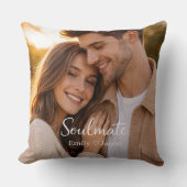 Coussin Romantic Couple Photo Personalized Cushion Gift (Recto)