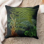 Coussin Romantic Fern, Forest Scene Pillow (Couverture)