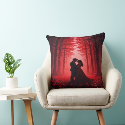Coussin Romantic Forest Couple Pillow & Gift. (Chaise)