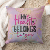 Coussin Romantic Love Quote Valentine’s Day Gift (Couverture)