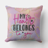Coussin Romantic Love Quote Valentine’s Day Gift (Recto)