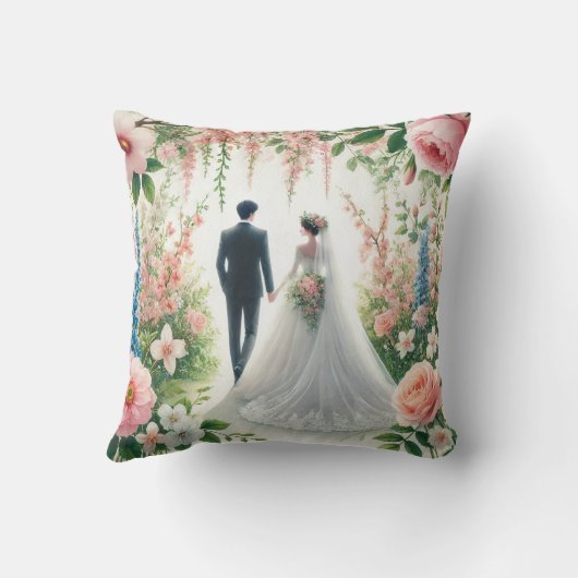 Coussin Romantic Wedding pastell (Verso)