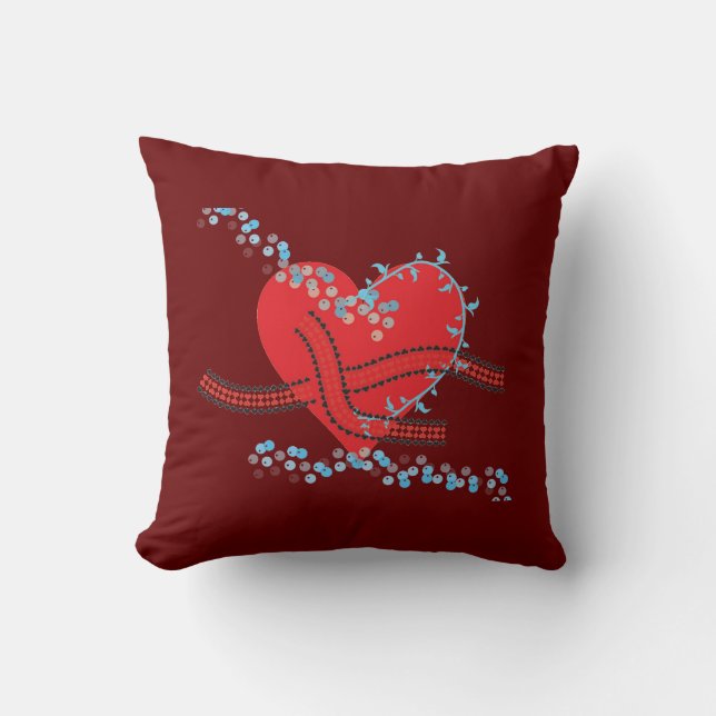 Coussin romantique de Noël (Recto)