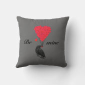 Coussin Romantique gothique corneille valentines amour coe (Verso)