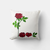 Coussin Romantique L O V E - Carré Rose Jeu d'oreiller (Recto)
