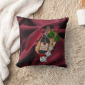 Coussin Romantique/Mariage /Keepsaké Double face Américain (Couverture)