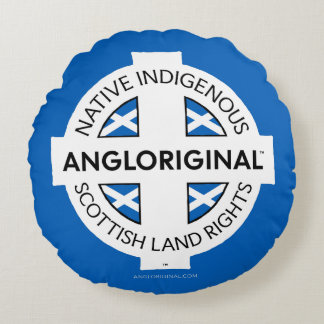 Coussin rond Angloriginal™ des droits fonciers gal