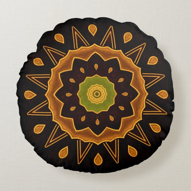 Coussin rond Art déco (Devant)