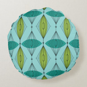 Coussin rond atomique d'Ogee et de Starbursts