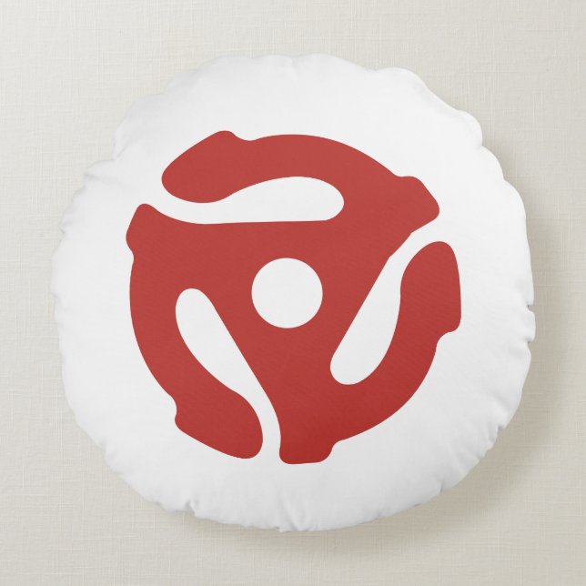Coussin Rond Audiophile De 45 RPM (Devant)