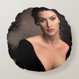 Coussin rond automne italien