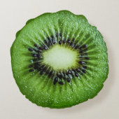 Coussin rond aux fruits Kiwi (Dos)