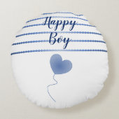 Coussin rond Bleu (Dos)