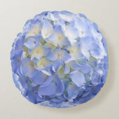 Coussin rond Blue Hydrangea Flower (Devant)