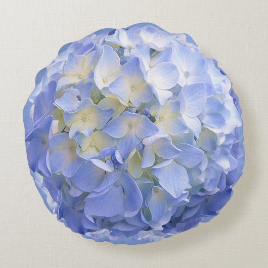 Coussin rond Blue Hydrangea Flower (Dos)