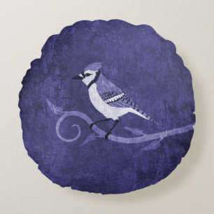 Coussin rond Blue Jay