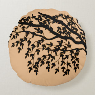 Coussin rond - Branches fragiles