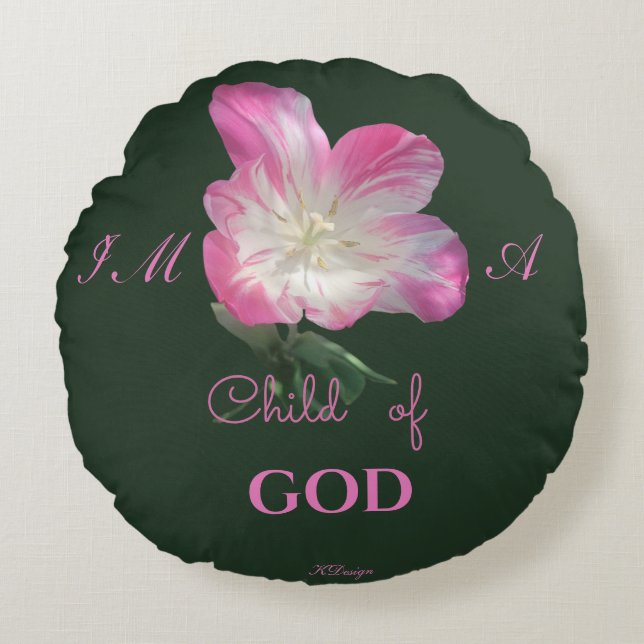 Coussin rond classique (Devant)