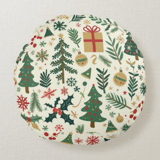 Coussin rond Coussin de Noël