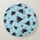 Coussin rond d'abeilles | Cadeau d'anniversaire mi (Dos)