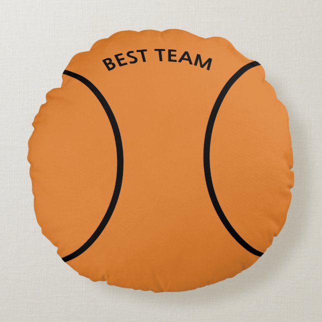Coussin rond de basket-ball (Devant)